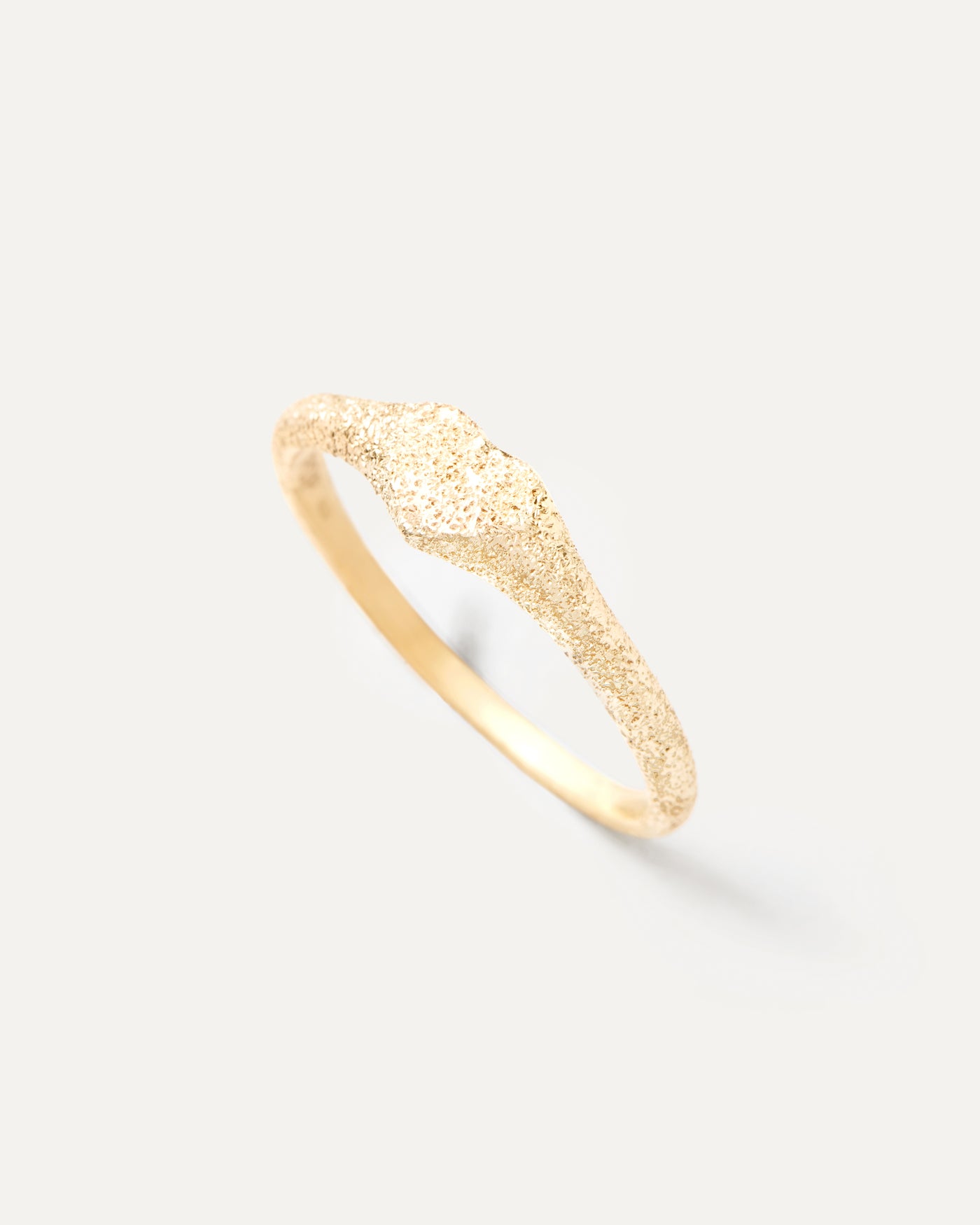2023 Selection | Sandblasted Gold Heart Stamp Ring. Heart-shaped signet ring in solid 18K yellow gold with a sandblast finish. Get the latest arrival from PDPAOLA. Place your order safely and get this Best Seller. Free Shipping.