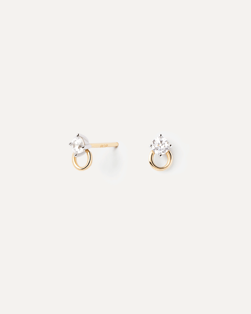 Diamonds And Gold Ari Stud Earrings - 
  
    18K Gold
  
