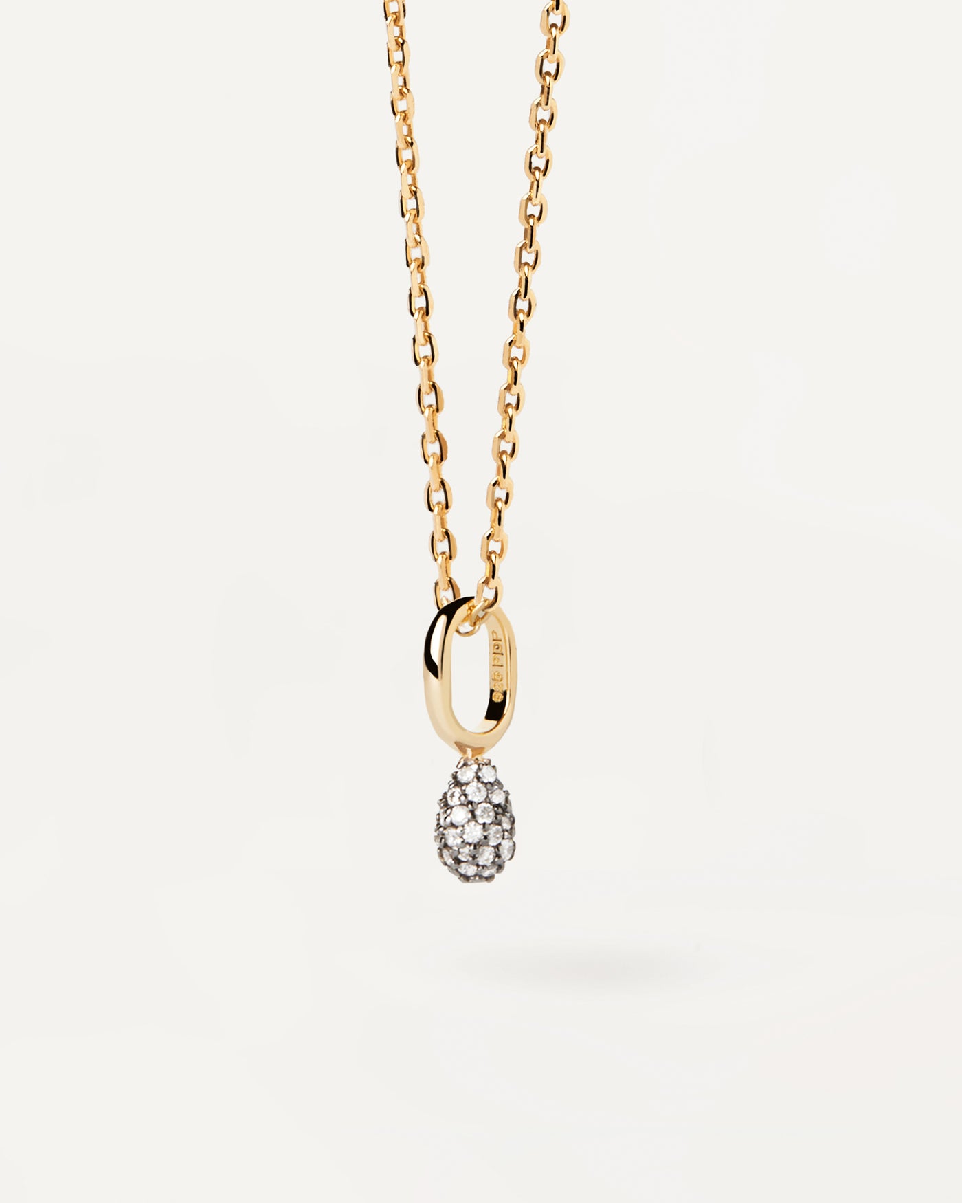 2023 Selection | Pavé Lava Necklace. Gold-plated necklace with pavé zirconia drop pendant. Get the latest arrival from PDPAOLA. Place your order safely and get this Best Seller. Free Shipping.
