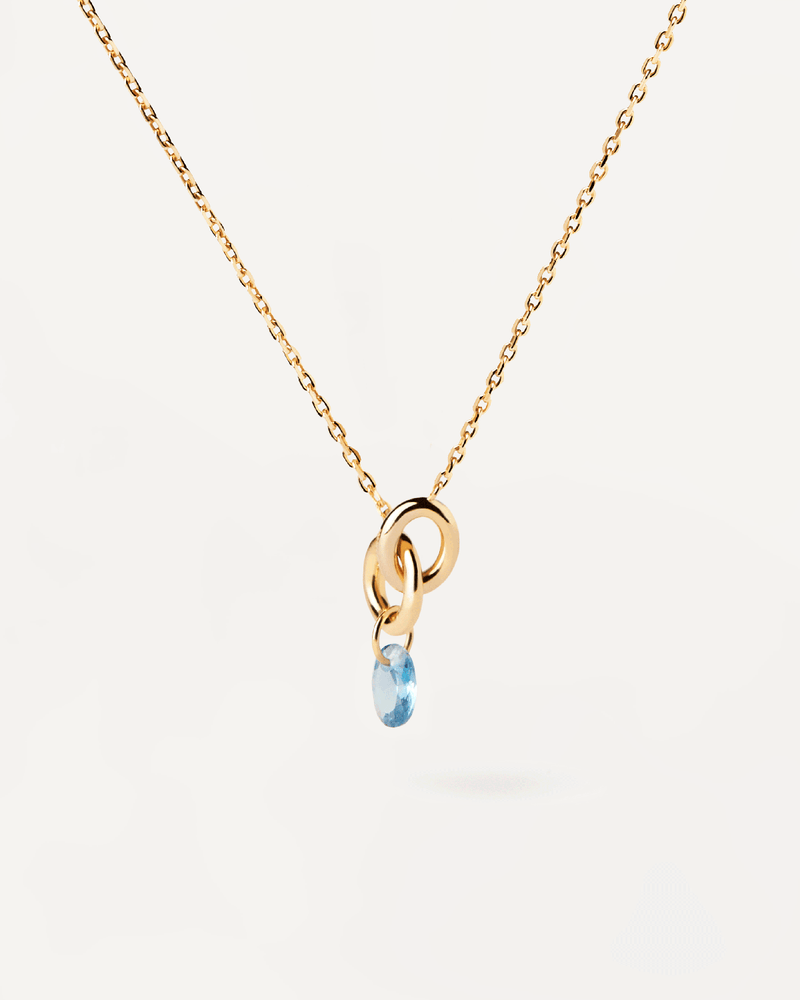 Blue Lily necklace - 
  
    Sterling Silver / 18K Gold plating
  
