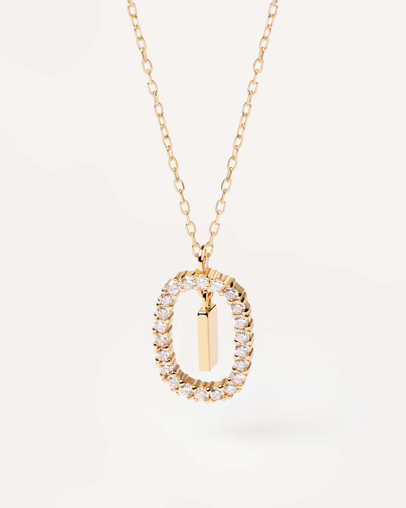 2024 Selection | Diamonds and Gold Letter I Necklace. Initial I necklace in solid yellow gold, circled by 0.33 carats lab-grown diamonds. Get the latest arrival from PDPAOLA. Place your order safely and get this Best Seller. Free Shipping.
