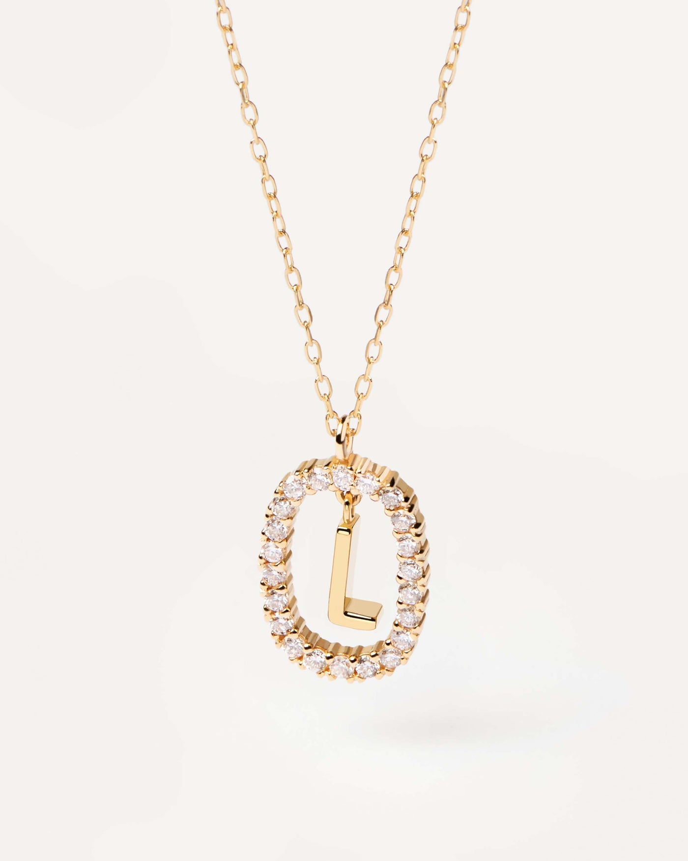 2024 Selection | Diamonds and Gold Letter L Necklace. Initial L necklace in solid yellow gold, circled by 0.33 carats lab-grown diamonds. Get the latest arrival from PDPAOLA. Place your order safely and get this Best Seller. Free Shipping.