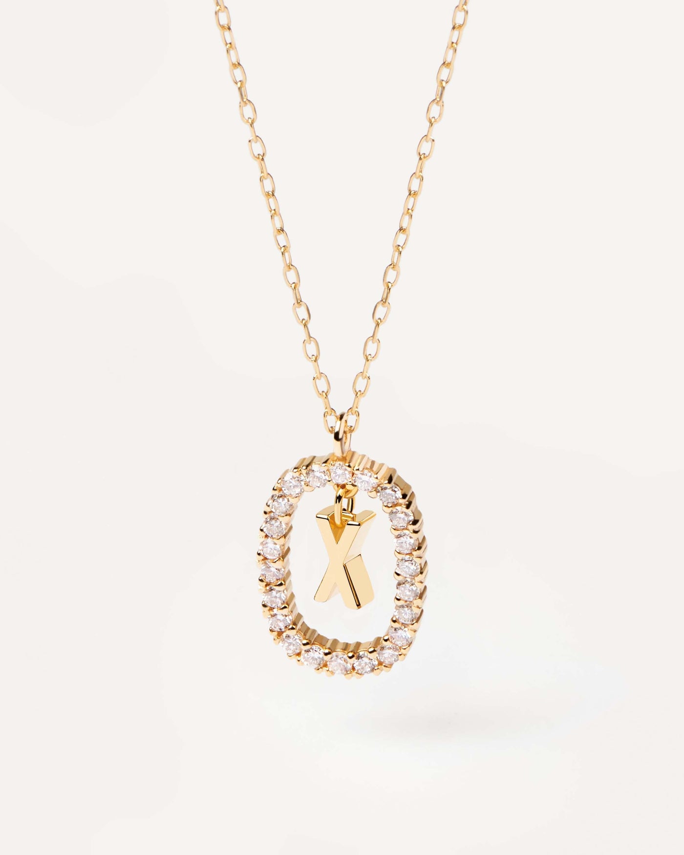 2024 Selection | Diamonds and Gold Letter X Necklace. Initial X necklace in solid yellow gold, circled by 0.33 carats lab-grown diamonds. Get the latest arrival from PDPAOLA. Place your order safely and get this Best Seller. Free Shipping.