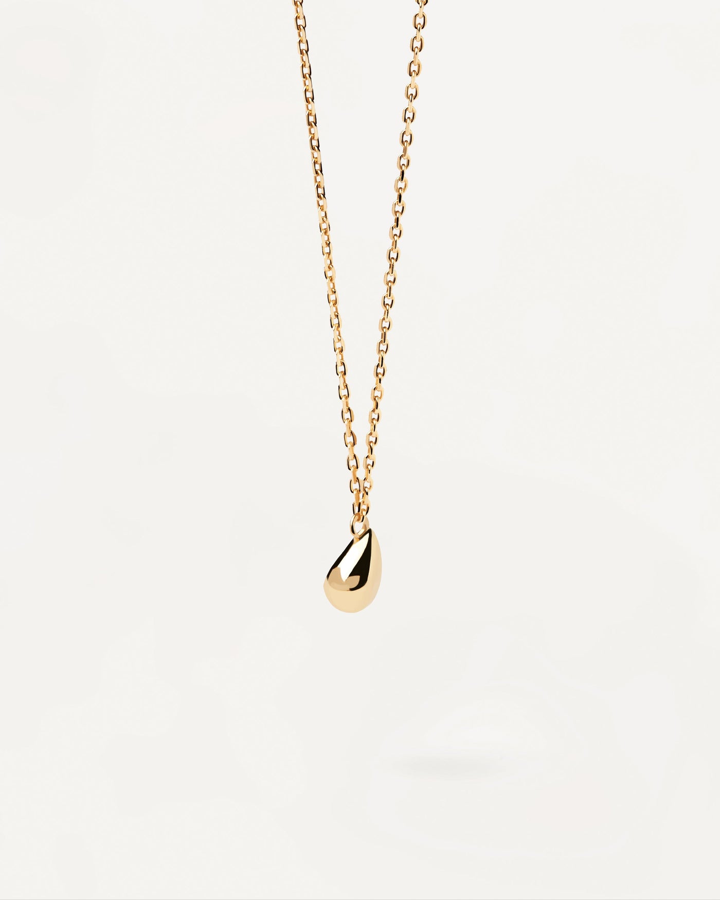 2023 Selection | Drop Necklace. Gold-plated silver necklace with drop shape pendant. Get the latest arrival from PDPAOLA. Place your order safely and get this Best Seller. Free Shipping.