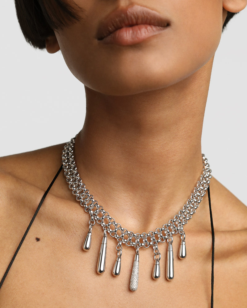 Jelly Silver Choker Necklace - 
  
    Sterling Silver
  
