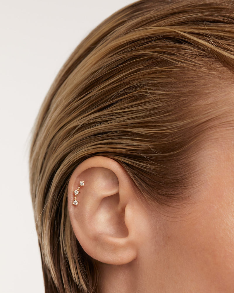 Piercing oreja de Diamantes Y oro Liberty - 
  
    Oro 18K
  
