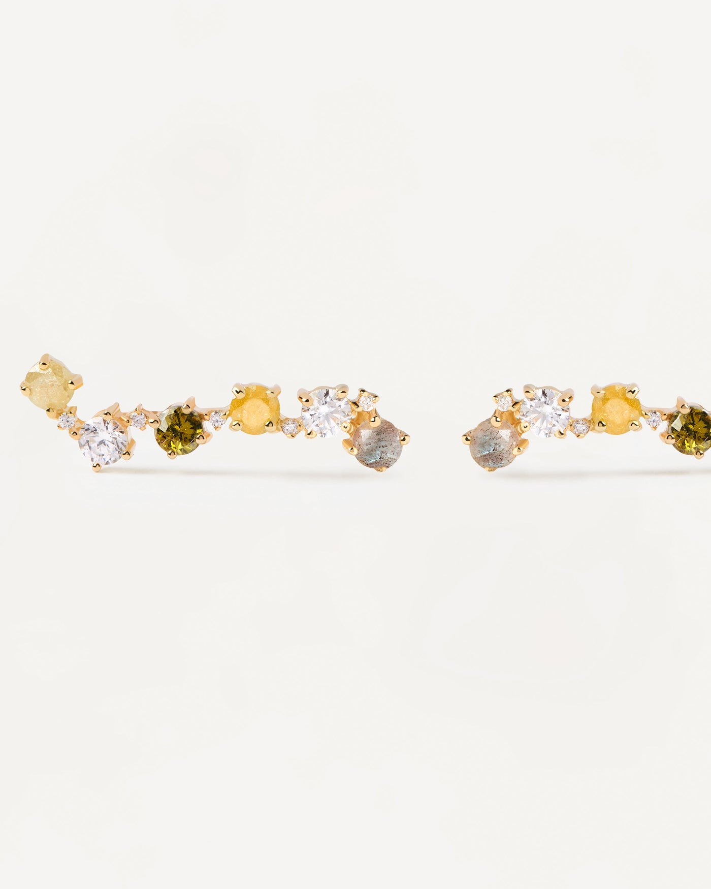 2023 Selection | April Earrings. Climbing earrings with yellow gemstones. Get the latest arrival from PDPAOLA. Place your order safely and get this Best Seller. Free Shipping.