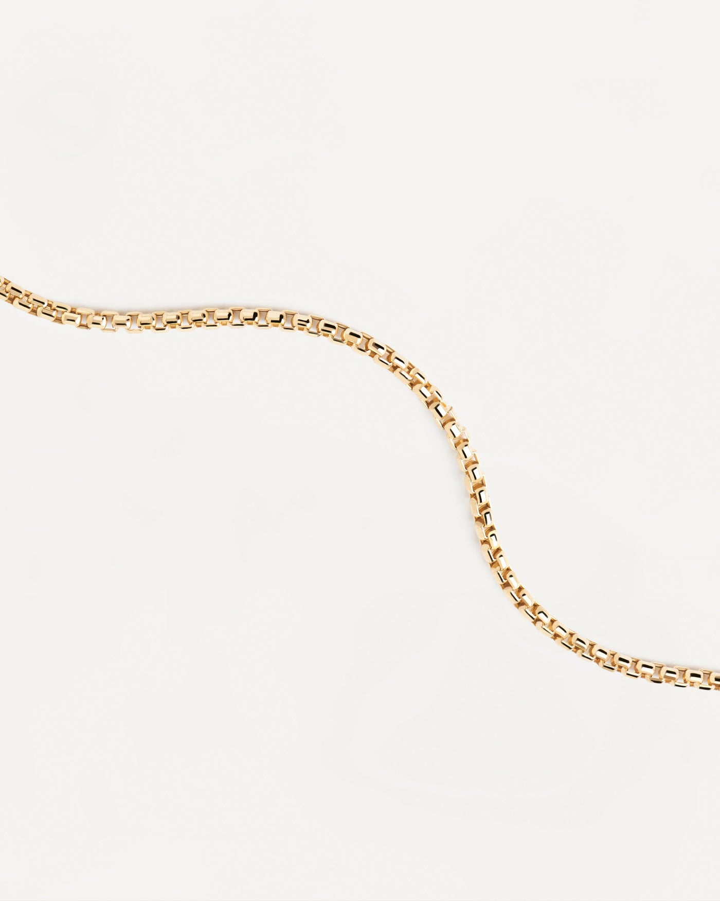 2023 Selection | Gold Box Chain Necklace. 18K solid yellow gold chain necklace with box links. Get the latest arrival from PDPAOLA. Place your order safely and get this Best Seller. Free Shipping.