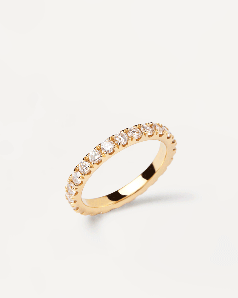 Diamonds and gold Eternity Supreme Ring - 
  
    18K Gold
  
