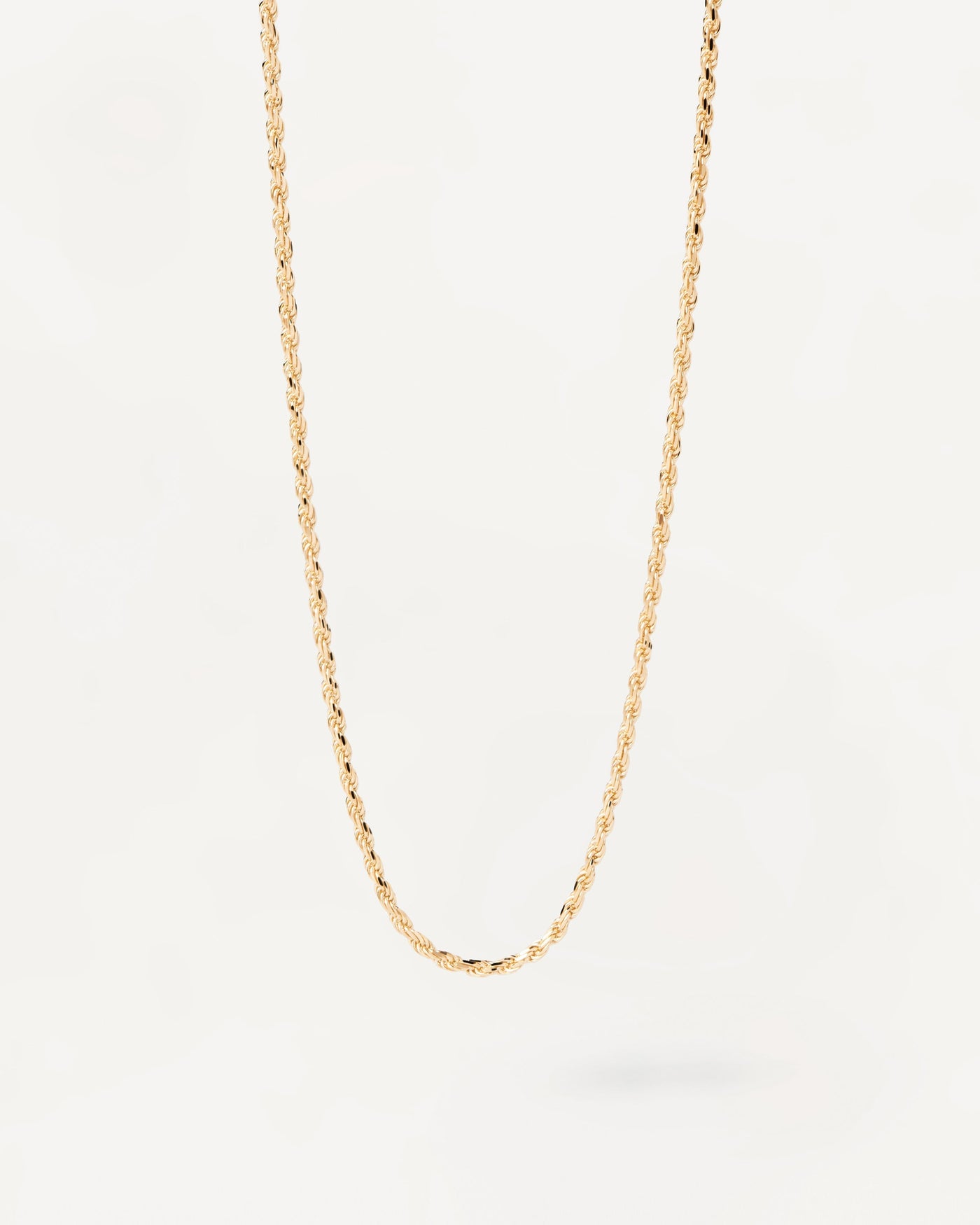 2023 Selection | Gold Rope Chain Necklace. 18K solid yellow gold chain necklace with rope links. Get the latest arrival from PDPAOLA. Place your order safely and get this Best Seller. Free Shipping.