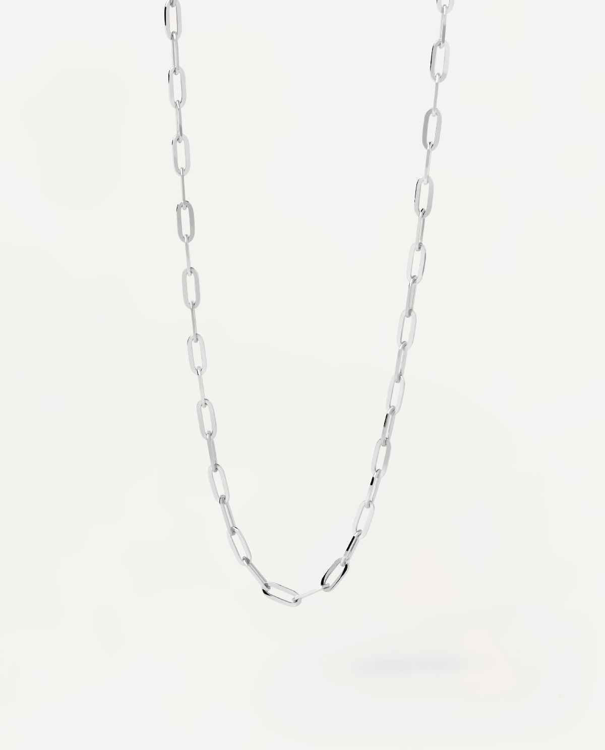 2023 Selection | White Gold Cable Chain Necklace. 18K solid white gold chain necklace with cable links. Get the latest arrival from PDPAOLA. Place your order safely and get this Best Seller. Free Shipping.