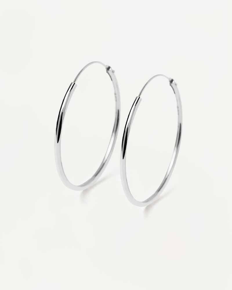 Large Hoops Silver - 
  
    Sterling Silver
  
