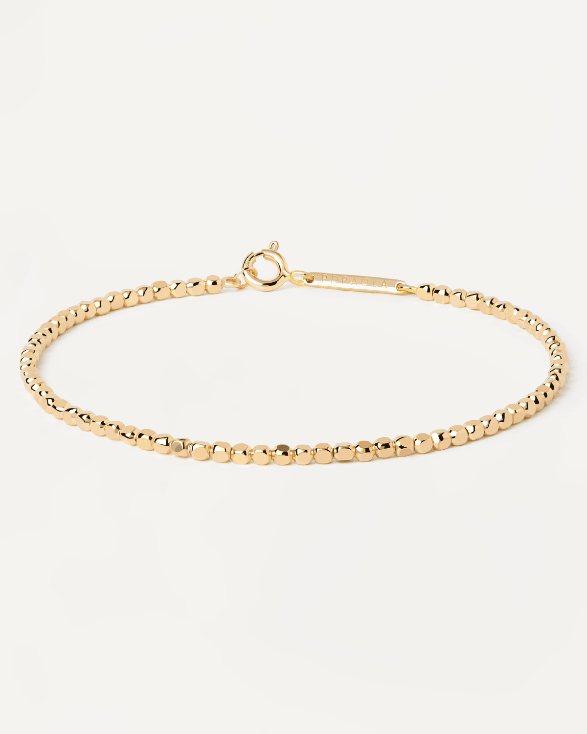 2023 Selection | Marina Chain Bracelet. Gold-plated silver bracelet with asymetric bead links. Get the latest arrival from PDPAOLA. Place your order safely and get this Best Seller. Free Shipping.