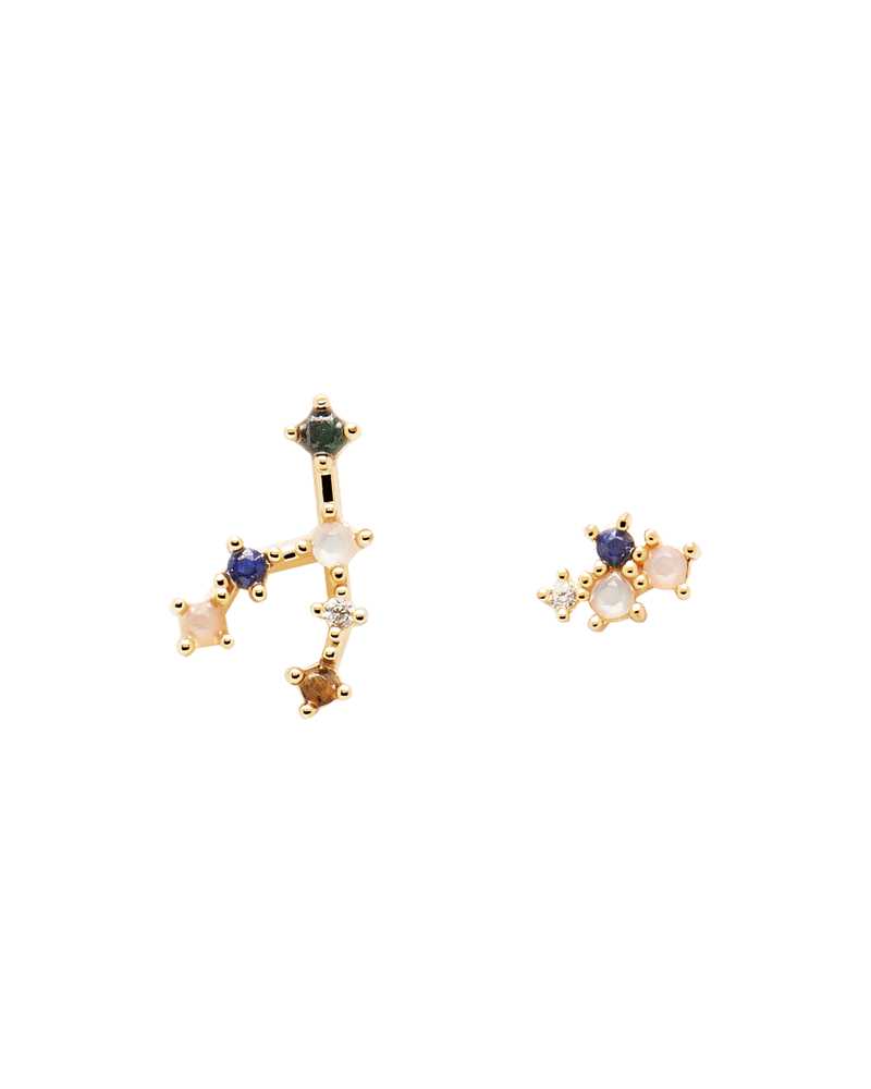 Pendientes Constelaciones Zodiaco - 
  
    Plata de Ley / Baño de Oro 18K
  
