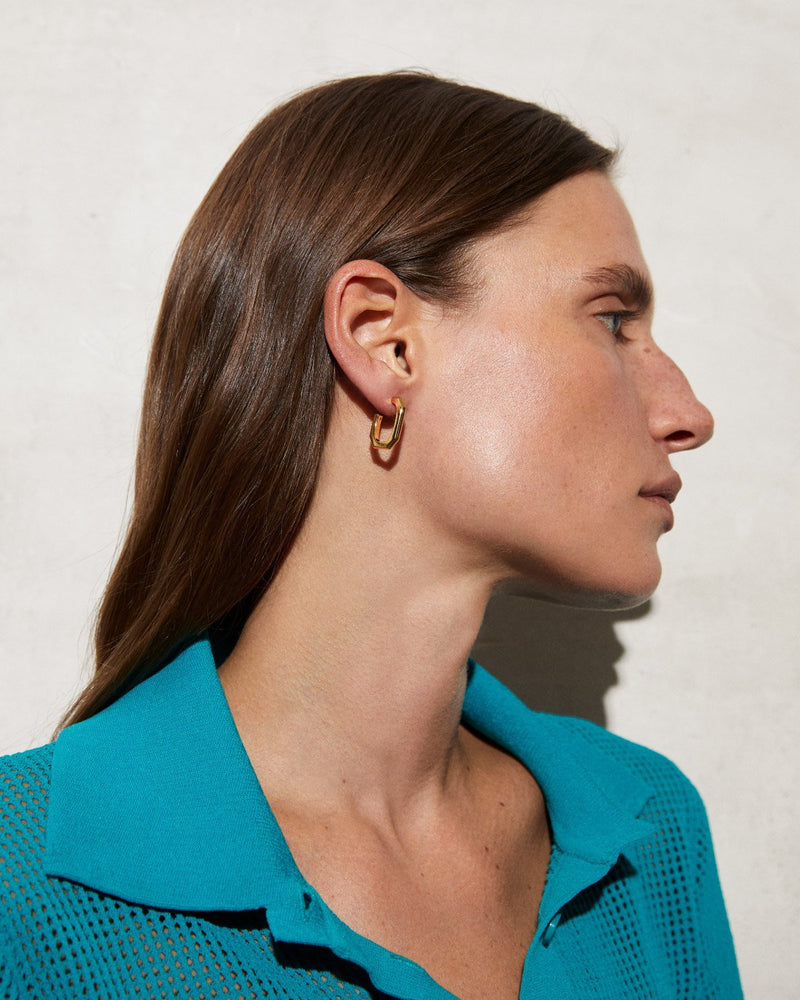 Signature Chain Earrings - 
  
    Brass / 18K Gold plating
  
