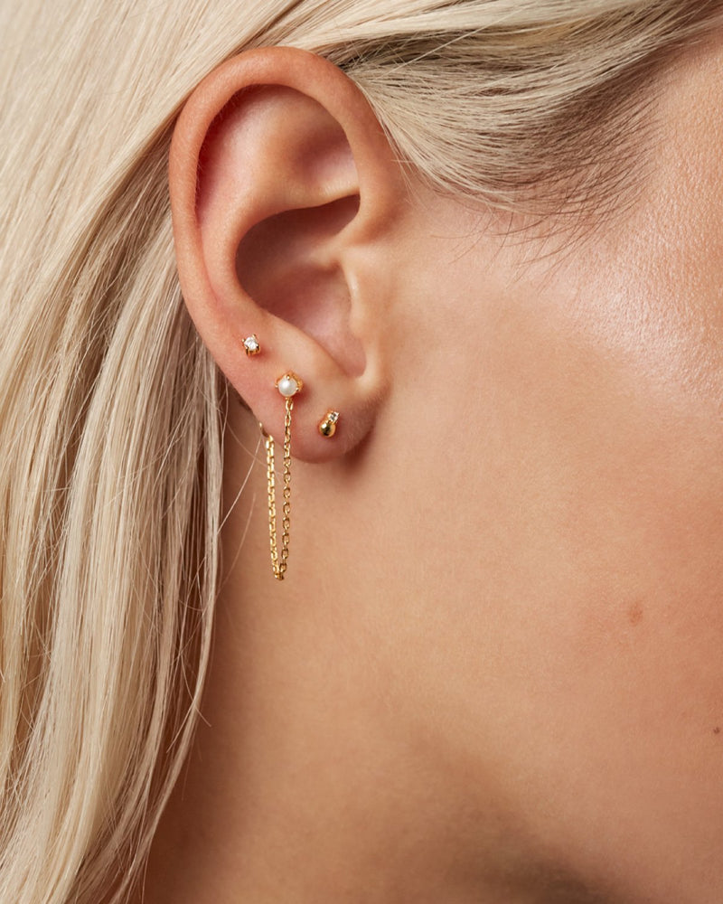 GRID Charlie Gold Earrings Set - 
  
