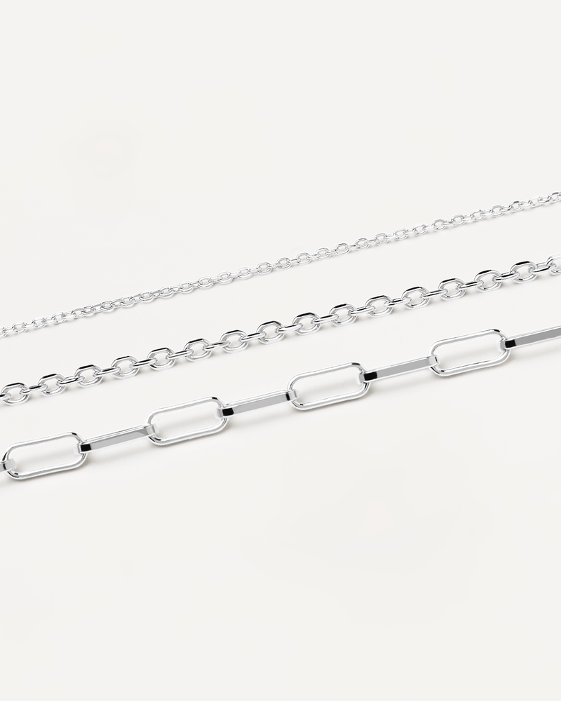 Set de collares de plata Essential - 
  
    Plata de Ley
  
