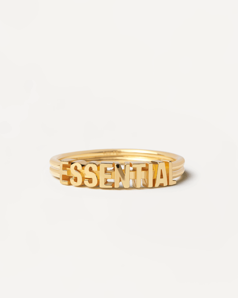 Bague Essential - 
  
    Argent massif / Placage Or 18 Ct
  
