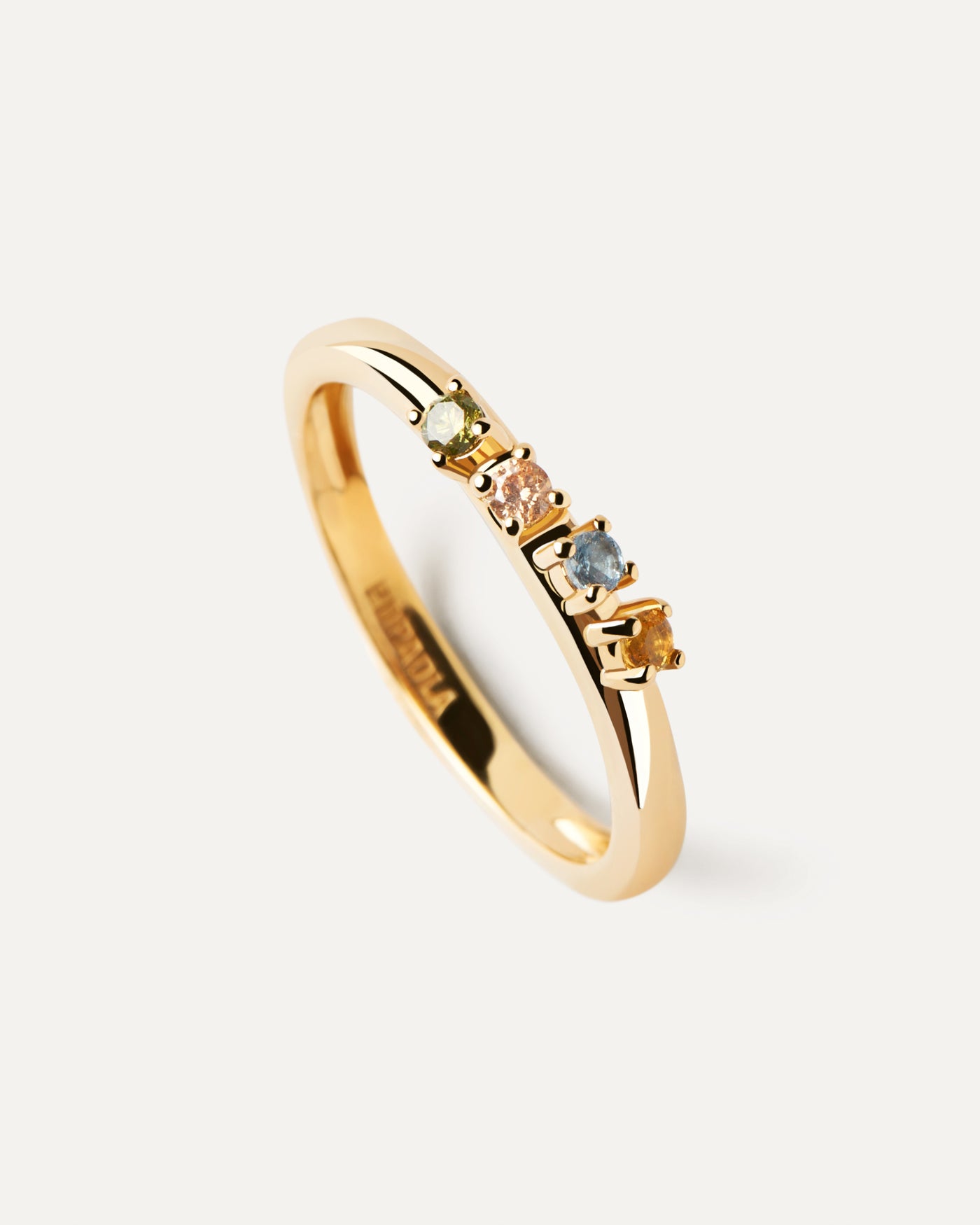 Anillo Rainbow Wing - 
  
    Plata de Ley / Baño de Oro 18K
  

