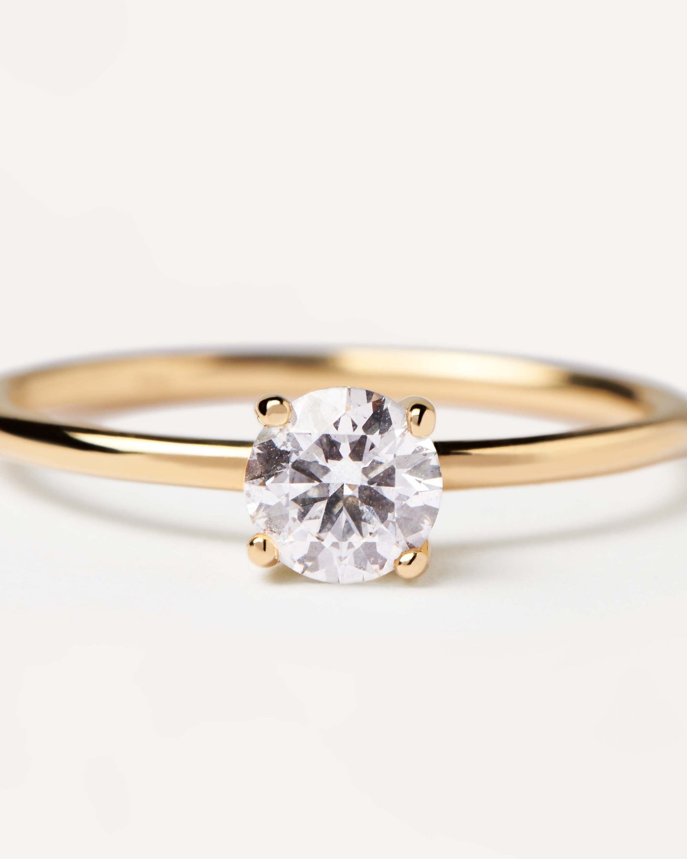 2023 Selection | Diamonds and gold Solitaire Supreme Ring. Solid yellow gold Solitary ring set with a great 0.50 carat diamond. Get the latest arrival from PDPAOLA. Place your order safely and get this Best Seller. Free Shipping.