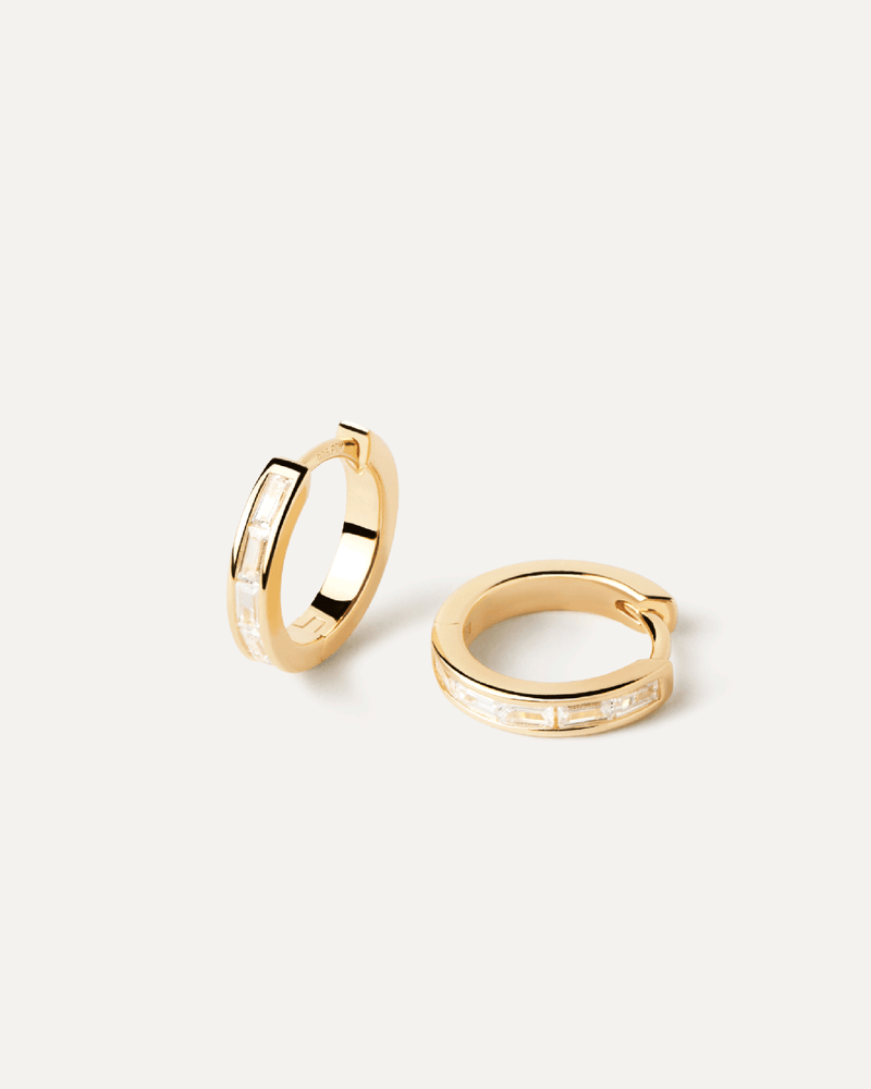 Viena Hoops - 
  
    Sterling Silver / 18K Gold plating
  
