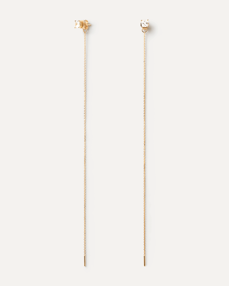 Belle Drop Earrings - 
  
    Sterling Silver / 18K Gold plating
  
