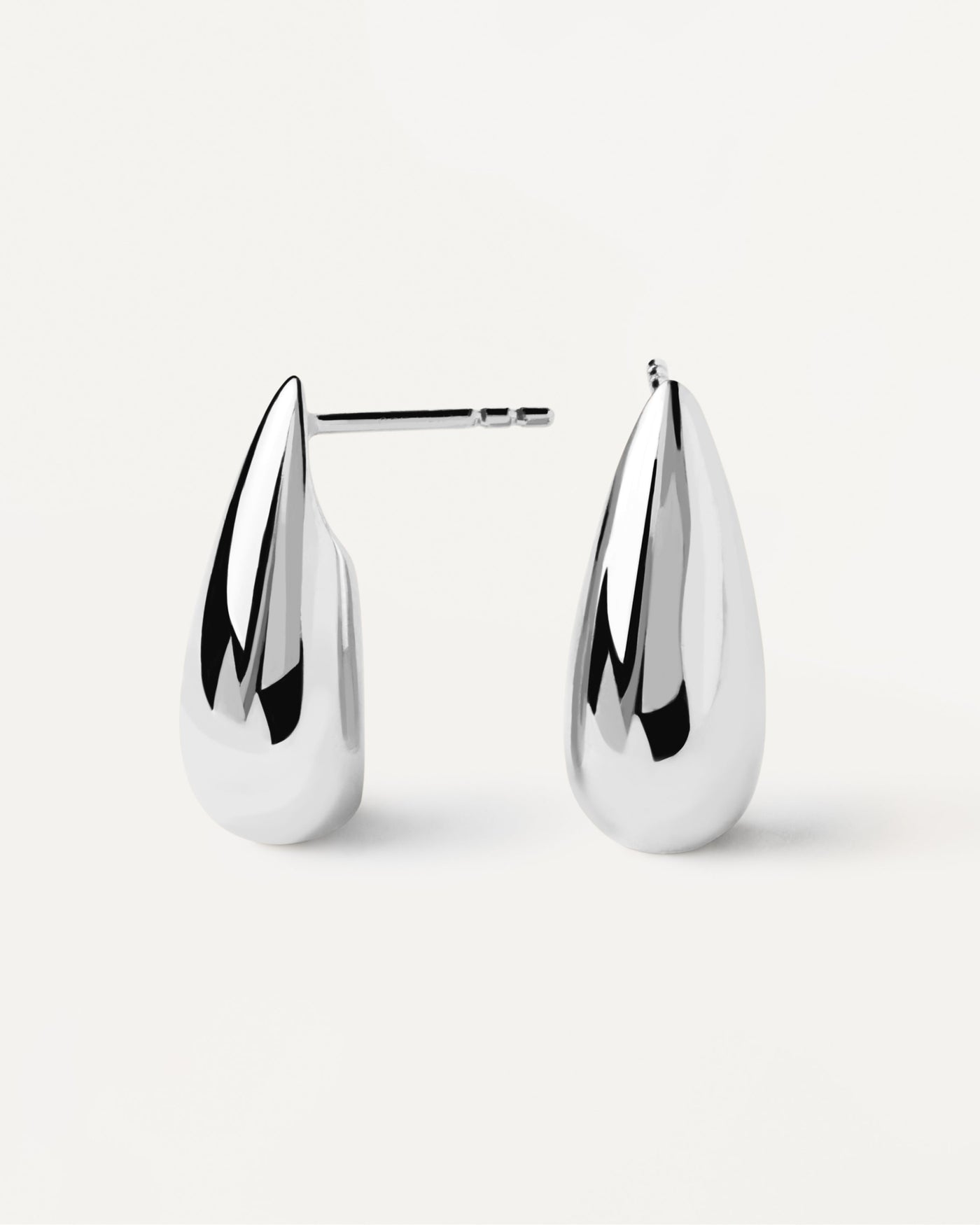 2023 Selection | Large Sugar Silver Earrings. Drop shaped stud earrings in sterling silver. Get the latest arrival from PDPAOLA. Place your order safely and get this Best Seller. Free Shipping.