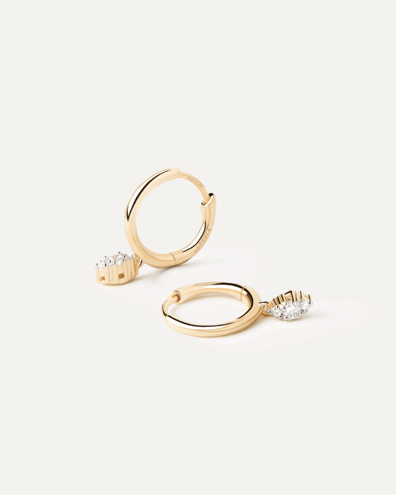 Diamonds And Gold Emi Hoops - 
  
    18K Gold
  
