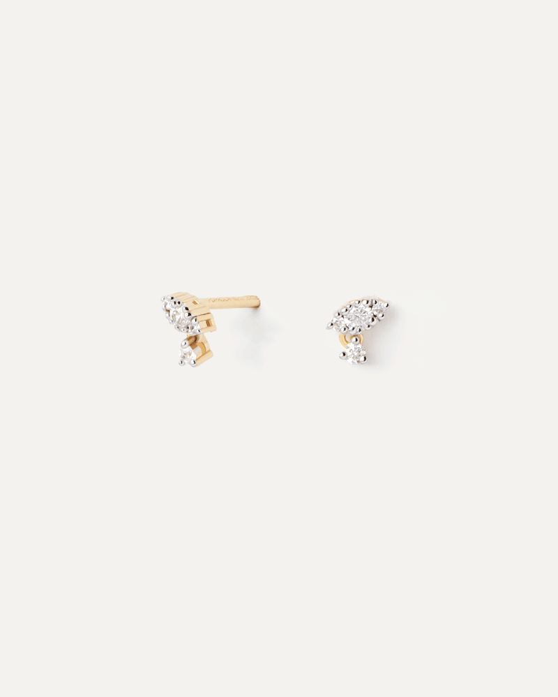 Pendientes De Diamantes Y Oro Lucy - 
  
    Oro 18K
  
