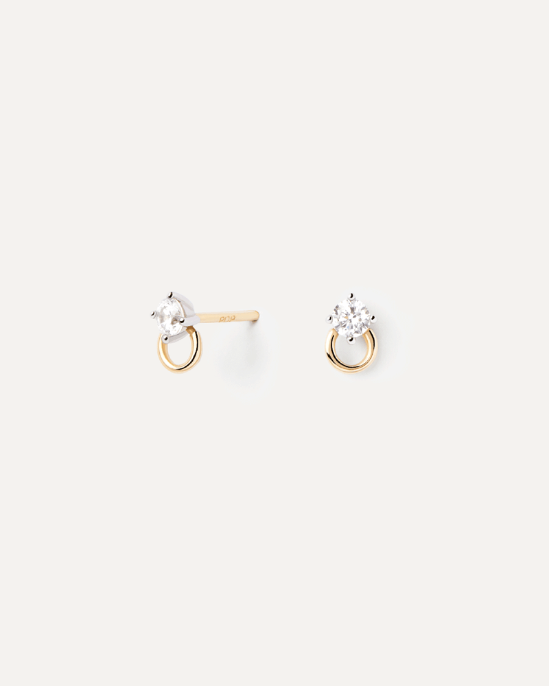 Pendientes De Diamante Y Oro Ari - 
  
    Oro 18K
  
