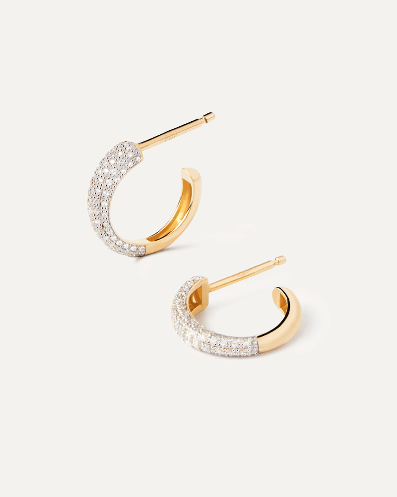 Aros de Diamantes y Oro Soho Mini - 
  
    Oro 18K
  
