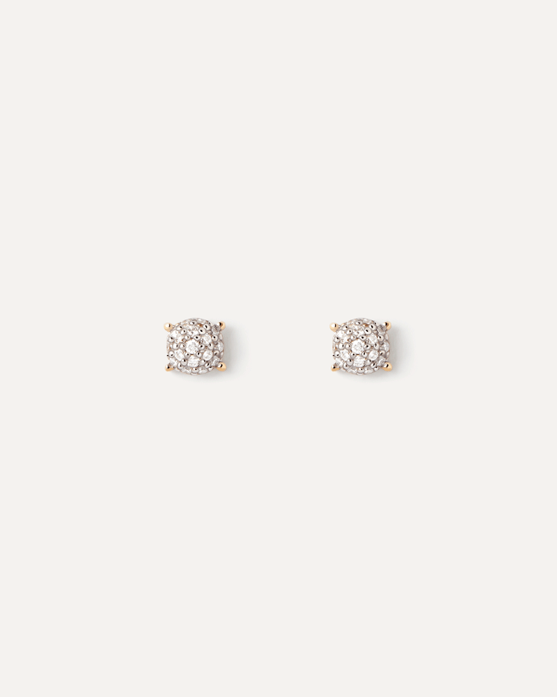 Diamonds and gold Dona stud earrings - 
  
    18K Gold
  
