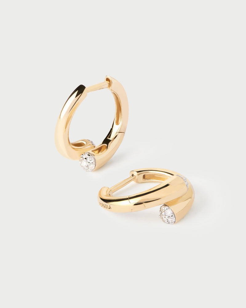 Orecchini a cerchio in diamanti e oro Eclipse - 
  
    Oro 18K
  
