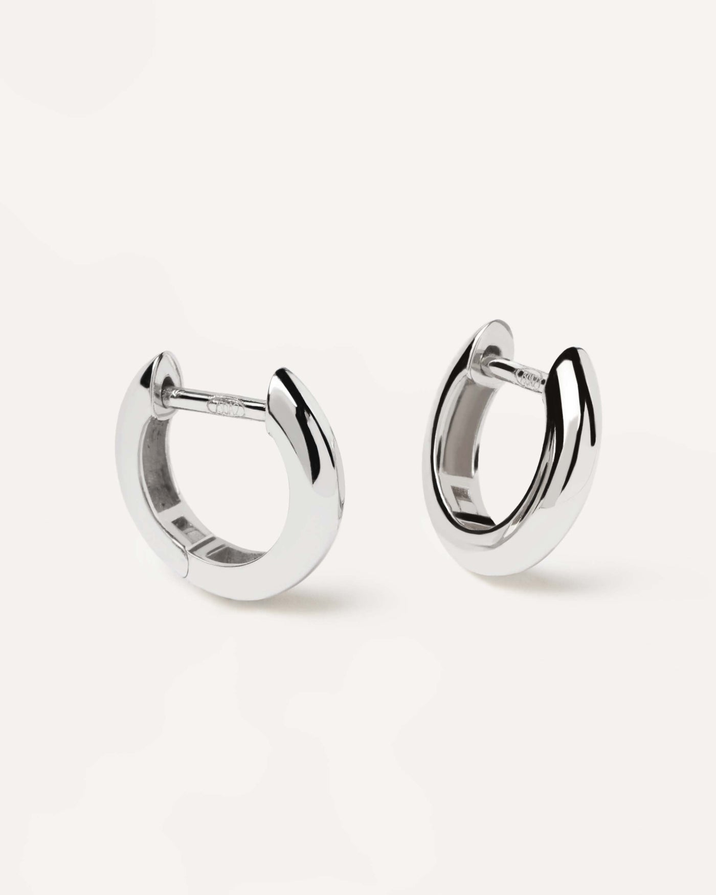 2024 Selection | White Gold Bold Mini Hoops. Plain solid white gold small hoops made of recycled gold. Get the latest arrival from PDPAOLA. Place your order safely and get this Best Seller. Free Shipping.