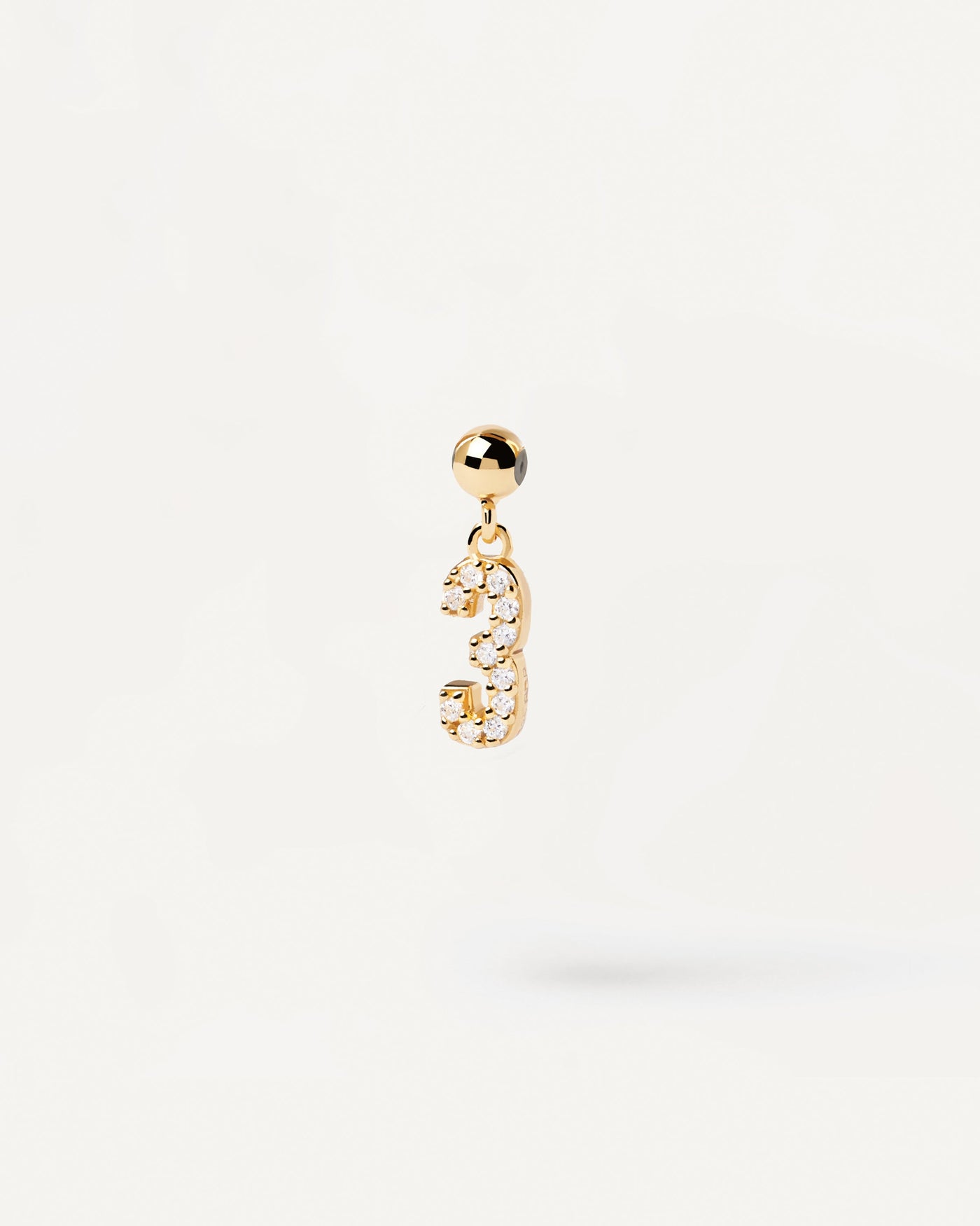 2023 Selection | Number 3 Charm. Gold-plated silver 3 number for Charm necklace or bracelet with white zirconia. Get the latest arrival from PDPAOLA. Place your order safely and get this Best Seller. Free Shipping.