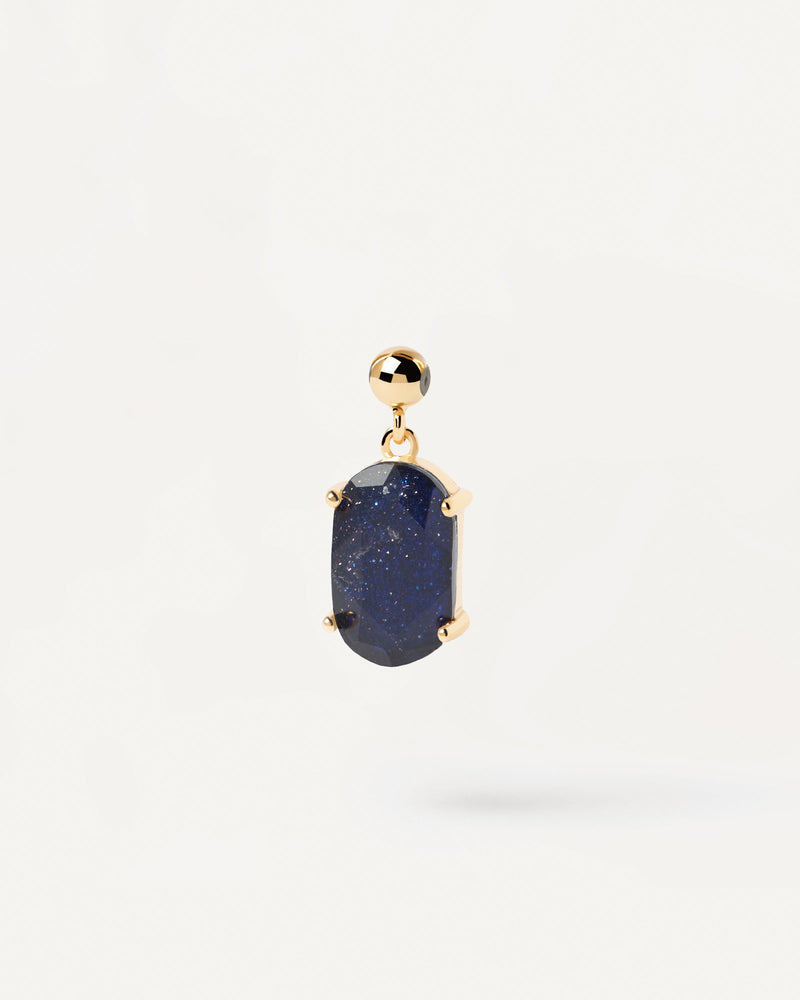 Charm de piedra preciosa Aventurina azul para colgar en collar o pulsera