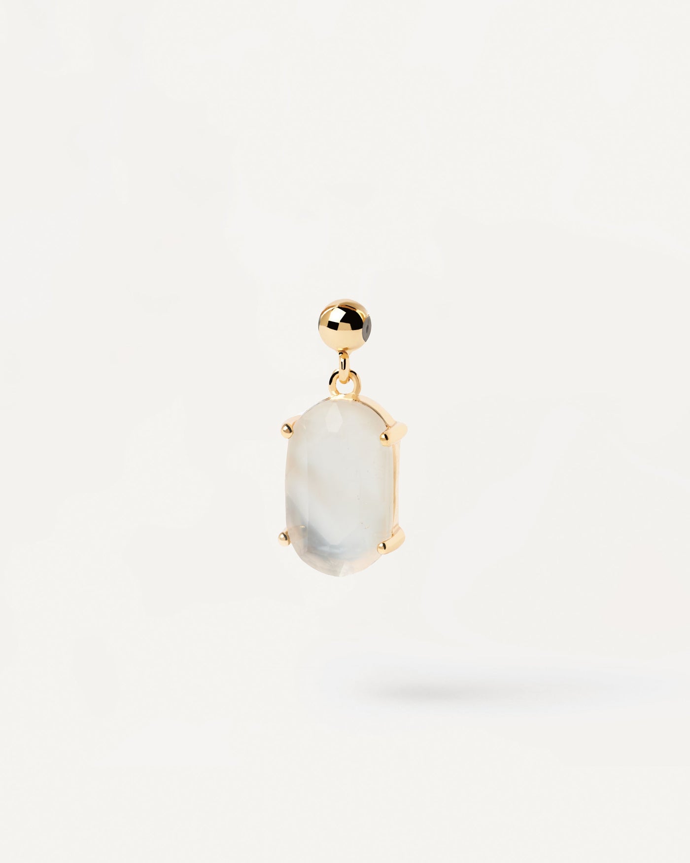 2023 Selection | Mother Of Pearl Intuition Charm. White nacre stone Charm pendant for personalized necklace or bracelet. Get the latest arrival from PDPAOLA. Place your order safely and get this Best Seller. Free Shipping.