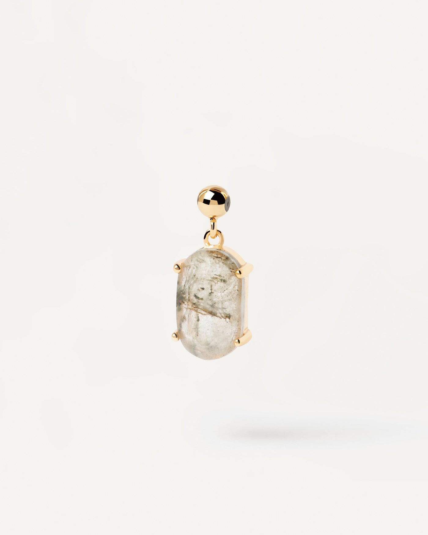 Charm Forza Con Labradorite. Charm in gemma naturale beige per collana o bracciale personalizzati. Acquista le ultime novità di PDPAOLA. Effettua il tuo ordine in tutta sicurezza e non lasciarti sfuggire questo best seller.