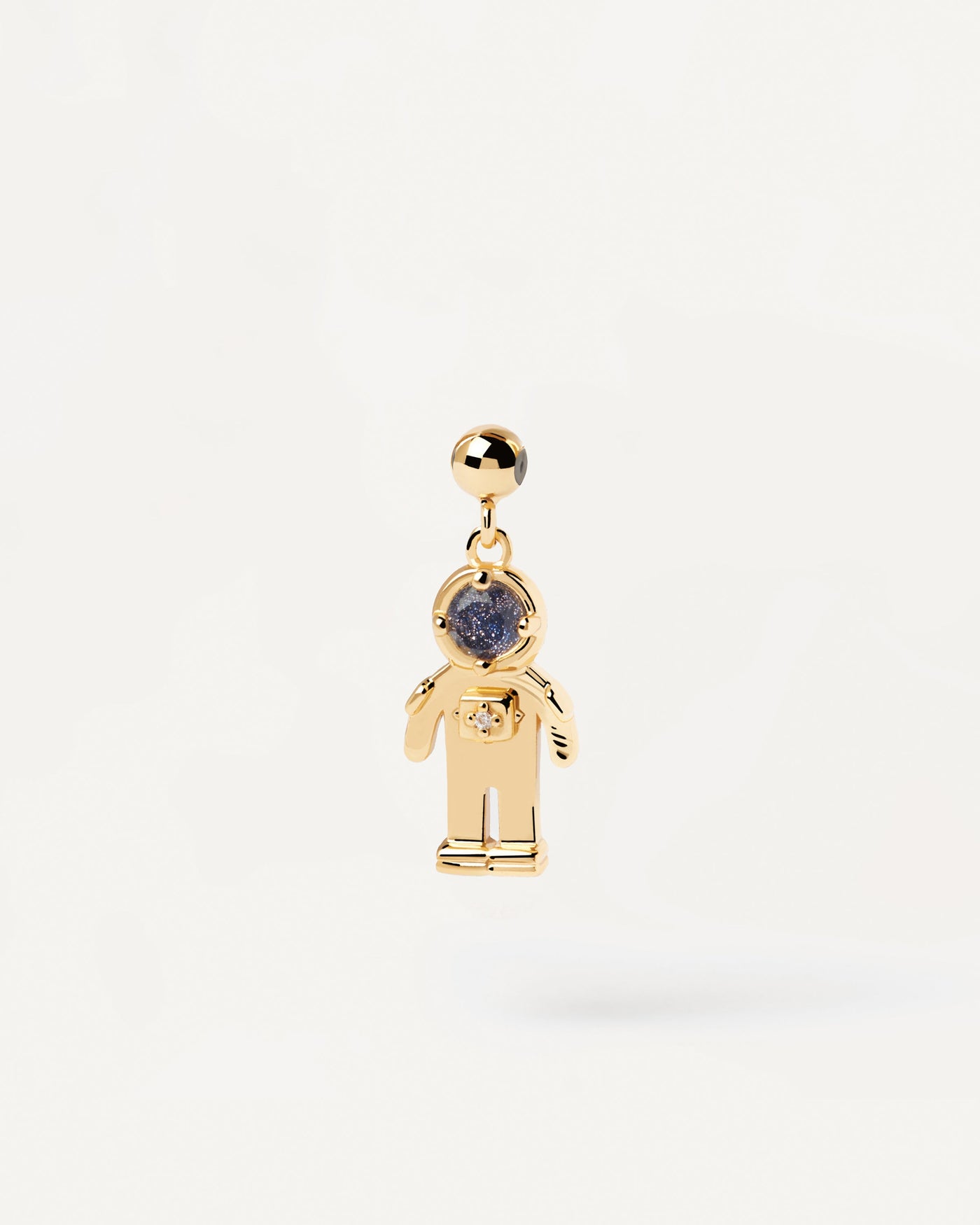Astronaut Charm 
  
    Sterling Silver / 18K Gold plating
  
