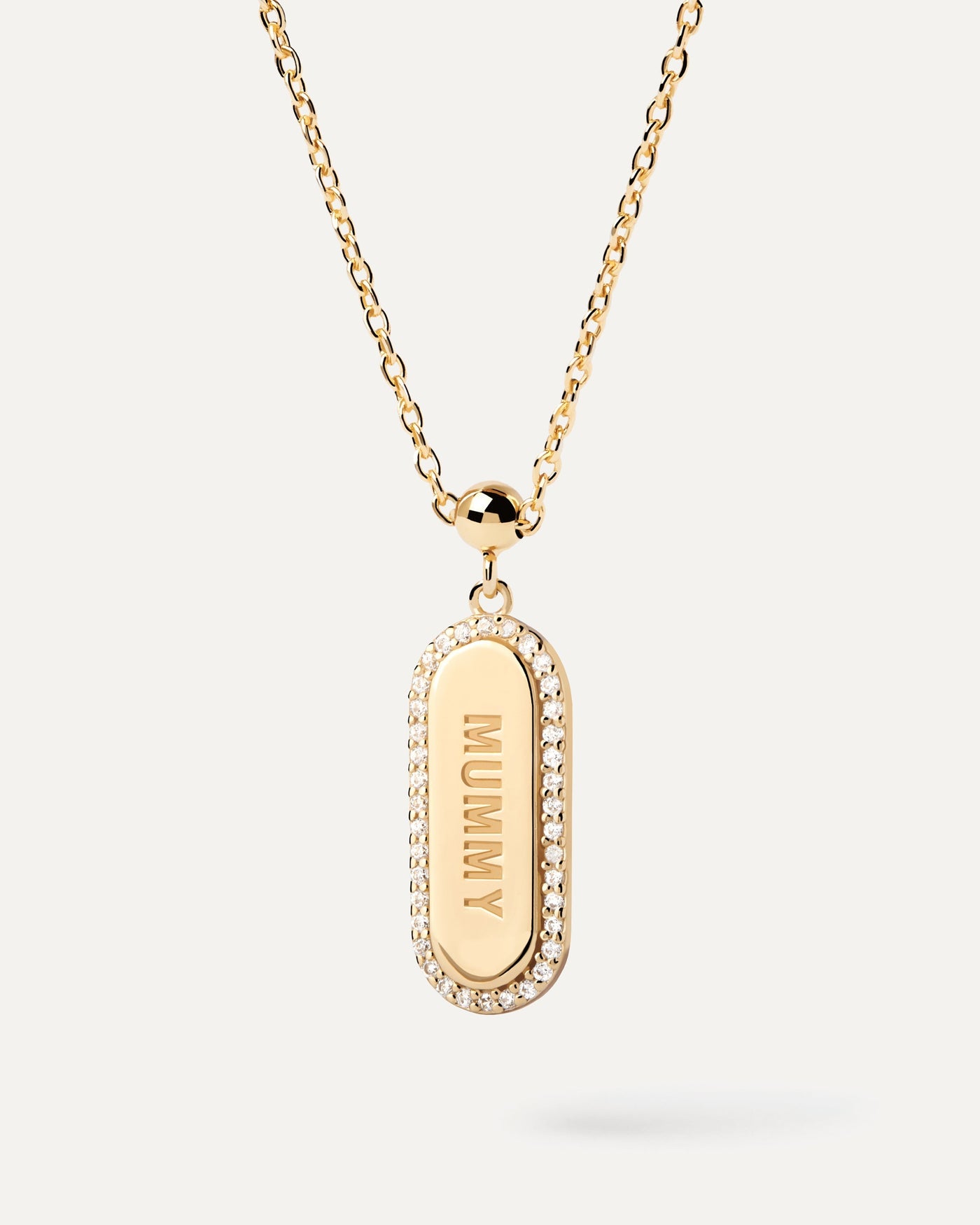 Mummy Sparkly Charm - 
  
    Sterling Silver / 18K Gold plating
  
