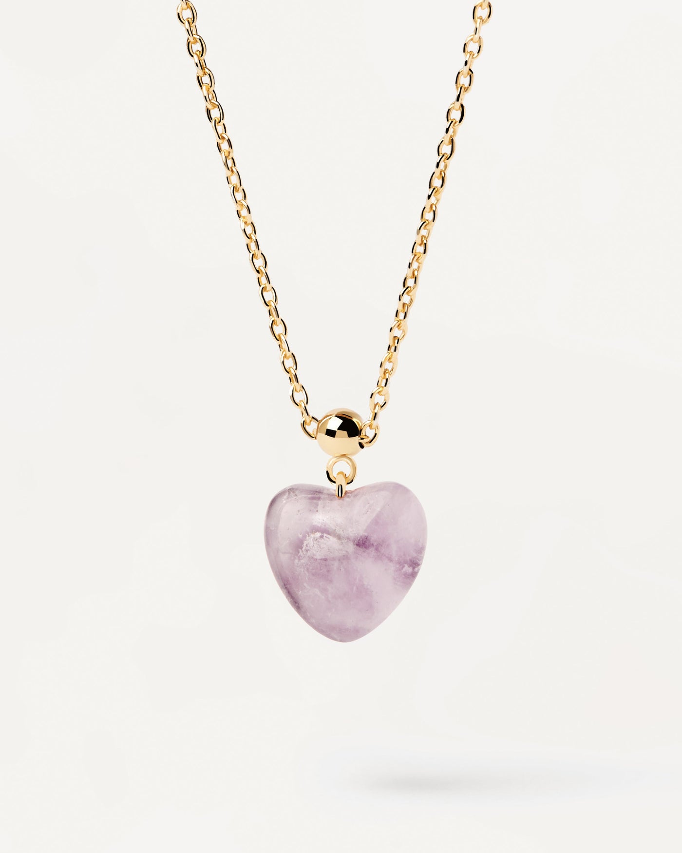 Amethyst Heart Charm - 
        
          Sterling Silver / 18K Gold plating
        
      