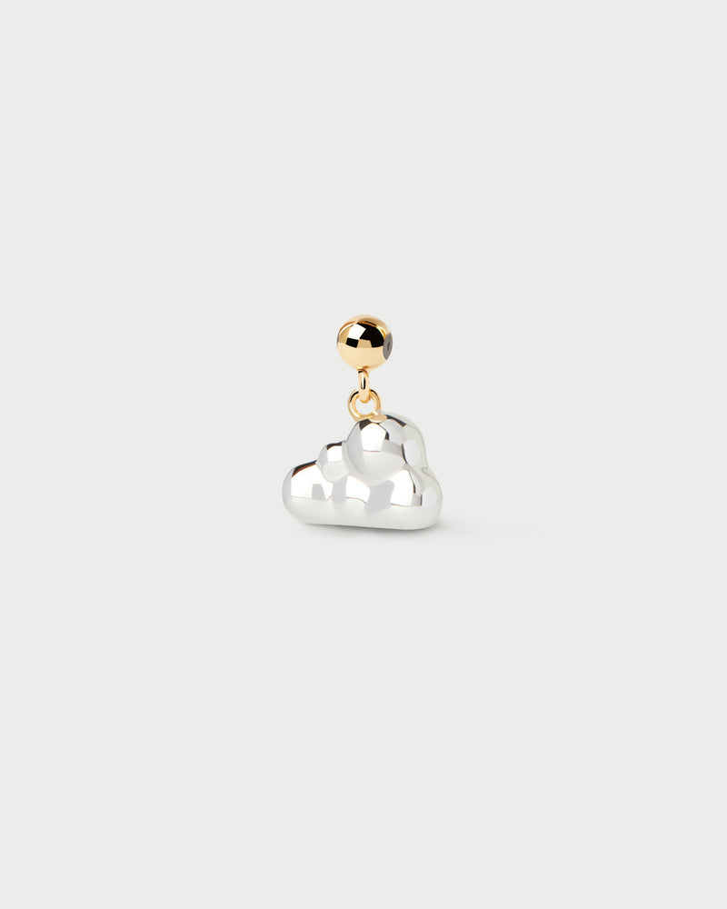 Mini charm nube bicolor para personalizar collar o pulsera