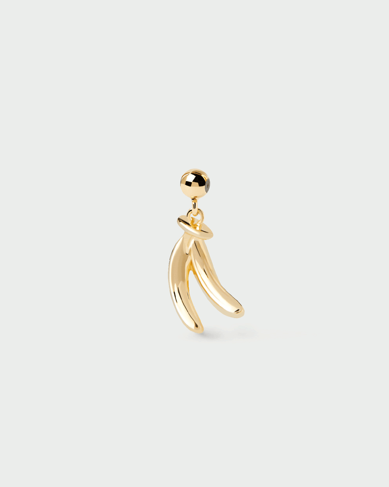 Charm Plátano - 
  
    Plata de Ley / Baño de Oro 18K
  
