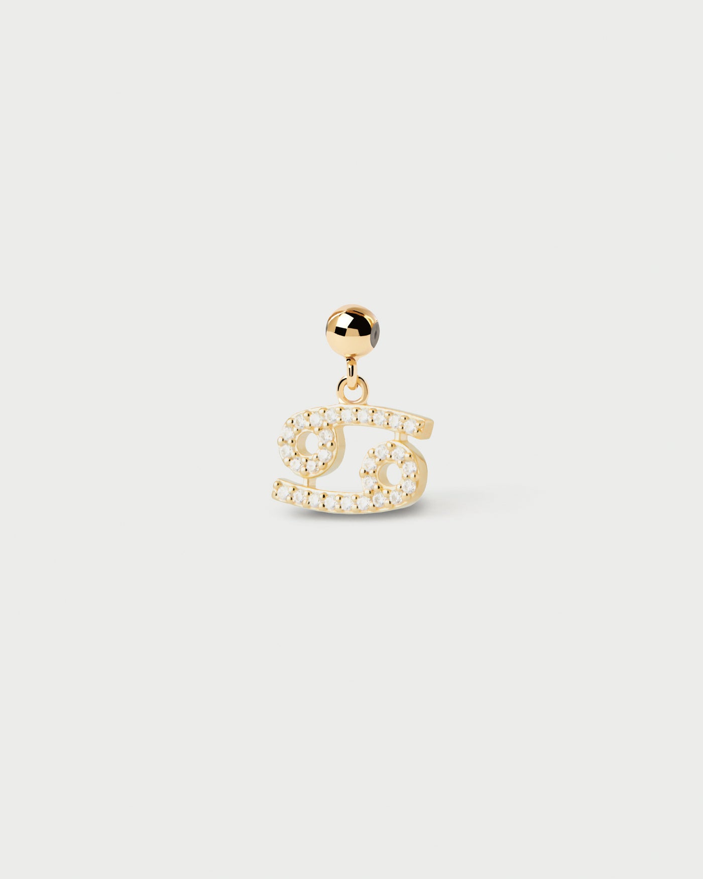 Cancer Zodiac Charm 
  
    Sterling Silver / 18K Gold plating
  

