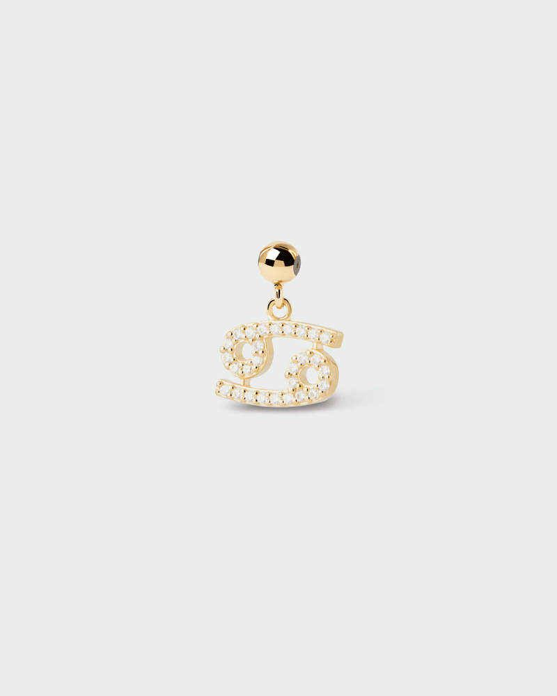 Charm Zodiaque Cancer - 
  
    Argent massif / Placage Or 18 Ct
  
