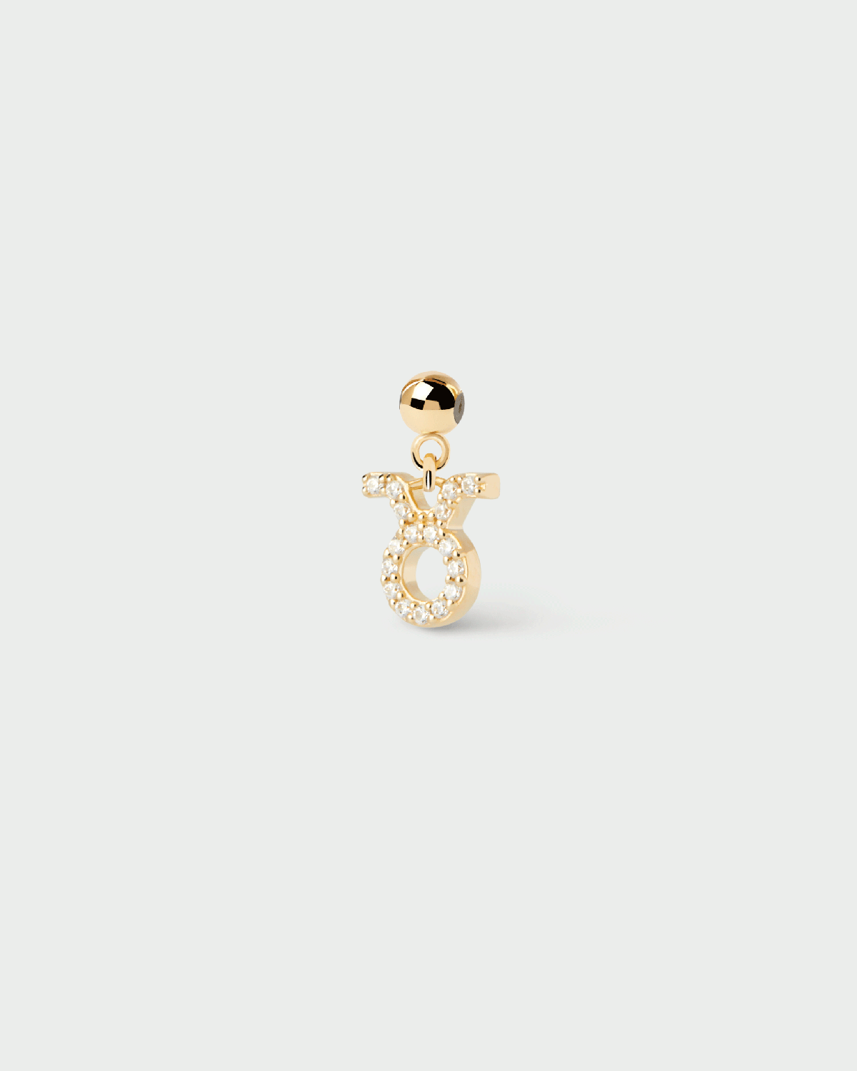 Stier Sternzeichen Charm mit Zirkonia Personalisierung von Halskette oder Armband