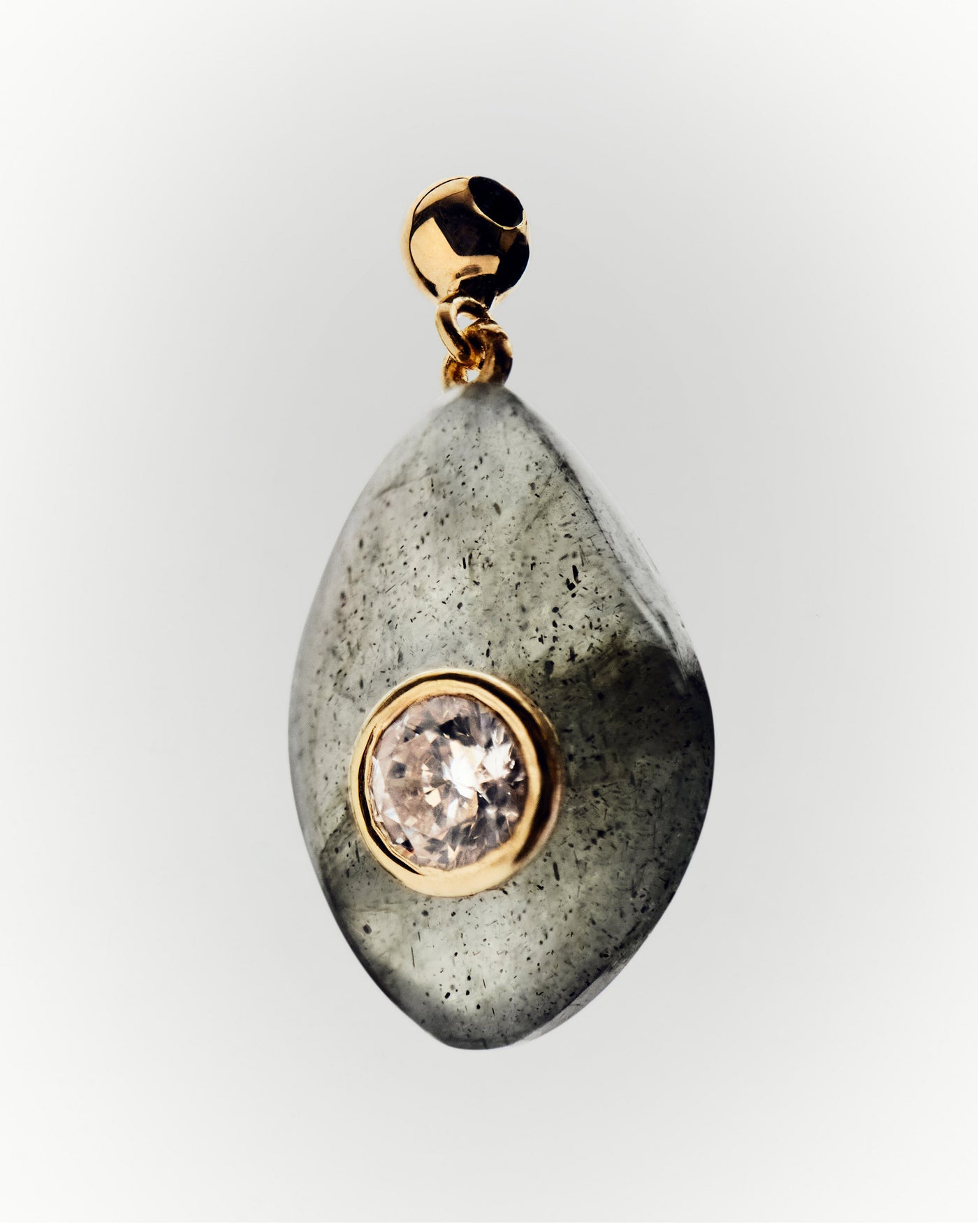 Protection Labradorite charm 
  
    Sterling Silver / 18K Gold plating
  
