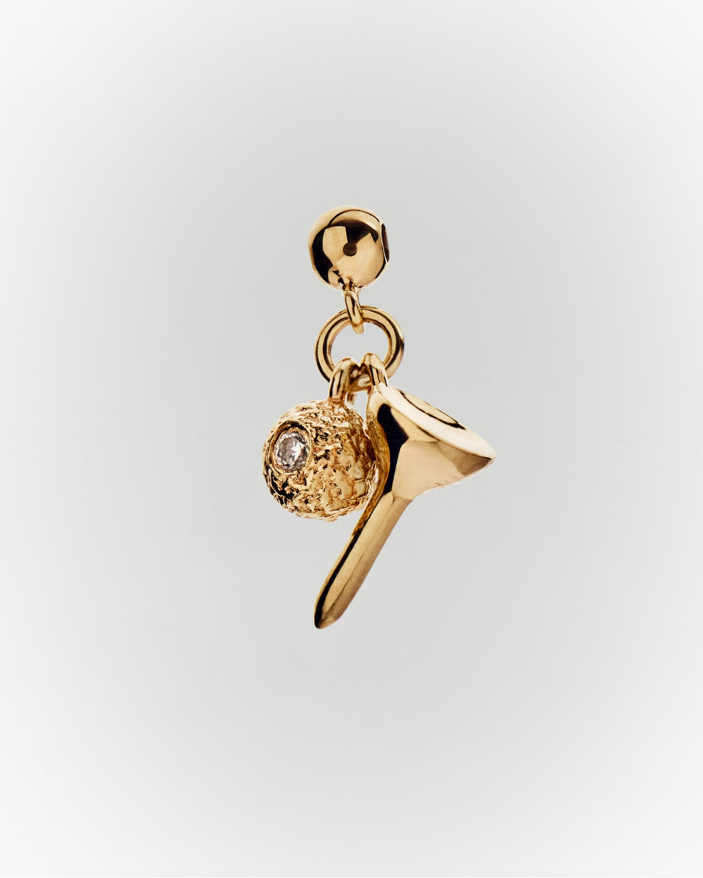 Golf charm 
  
    Sterling Silver / 18K Gold plating
  
