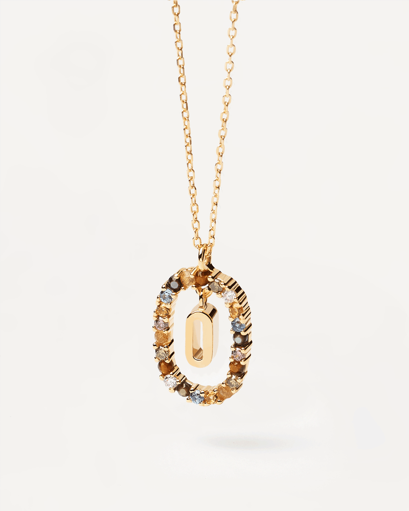 Letter O Necklace - 
  
    Sterling Silver / 18K Gold plating
  
