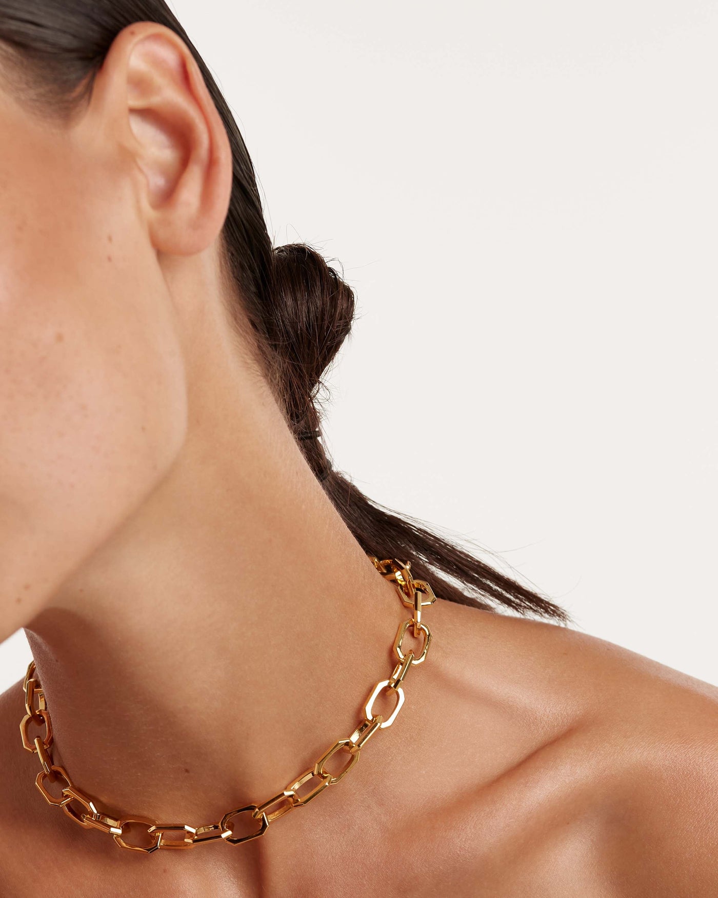 Small Signature Chain Necklace - 
  
    Brass / 18K Gold plating
  
